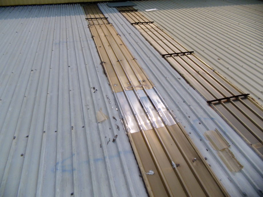 桃園屋頂防水-浪板搭接縫塗佈強化